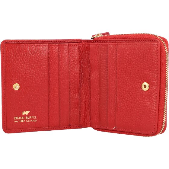 Braun Büffel Asti Wallet RFID protection Genuine Leather 10 cm