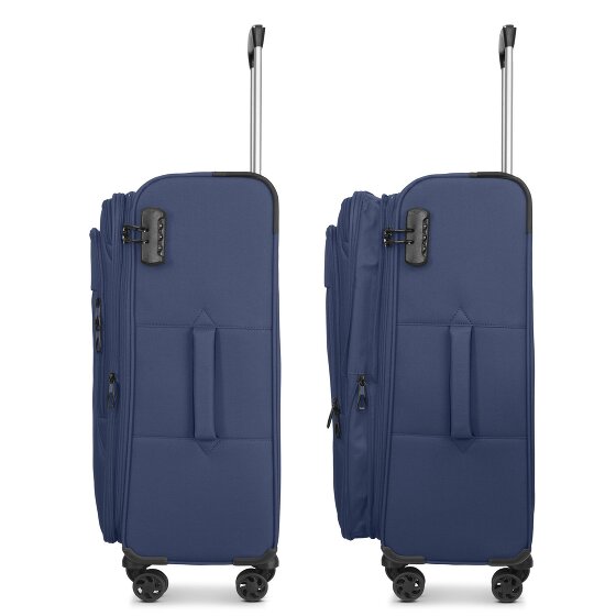 Franky Melbourne 3.0 4-wheel suitcase set, 3-piece, with stretch fold