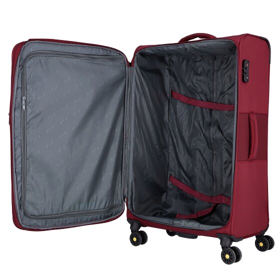 d&n Travel Line 9704 4 wheels Trolley L 78 cm with expansion pleat