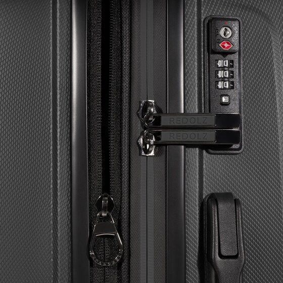 Redolz Essentials 14 4 wheels Suitcase set 3-piece with expansion pleat