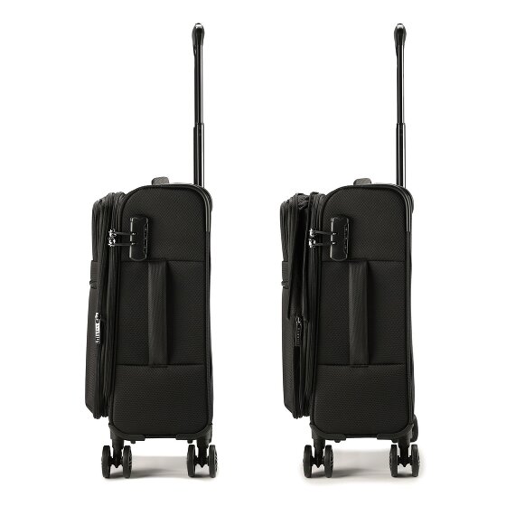 Bugatti Valencia Soft 4 wheels Cabin trolley S 55 cm with expansion pleat
