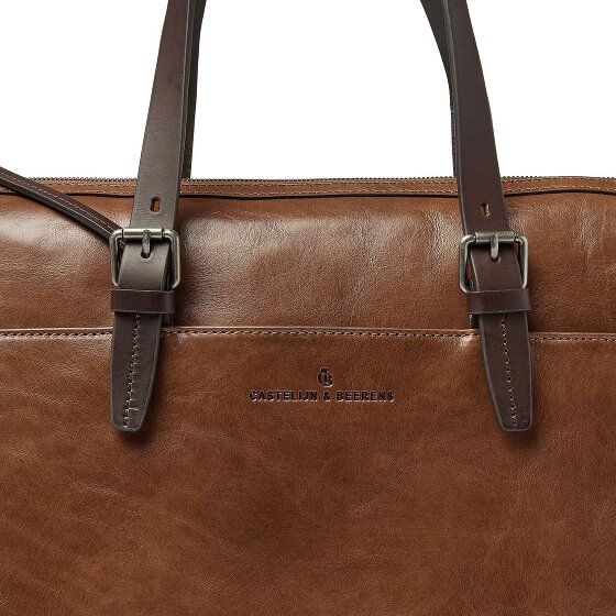 Castelijn & Beerens Rien Shoulder Bag RFID protection Genuine Leather 40 cm Laptop compartment