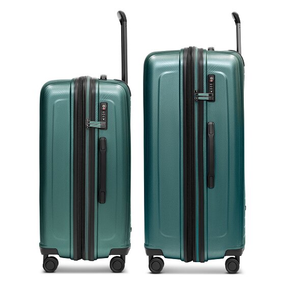 Redolz Essentials 14 4 wheels Suitcase set 2-piece with expansion pleat