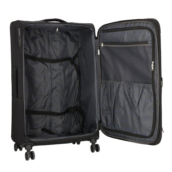 d&n Travel Line 9504 4 wheels Trolley L 76 cm with expansion pleat