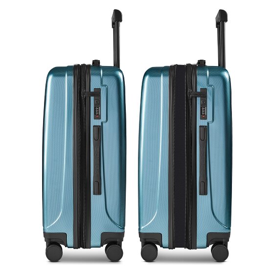 Police New York 4 wheels Suitcase set 3-piece Expandable