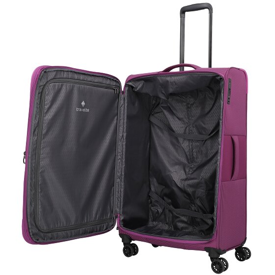 Travelite Corsiica 4 wheels Trolley L 77 cm with expansion pleat