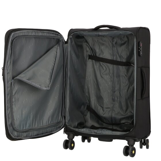 d&n Travel Line 9704 4 wheels Suitcase set 3-piece with expansion pleat