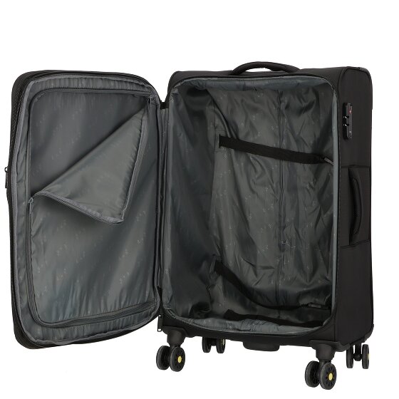 d&n Travel Line 9704 4 wheels Suitcase set 3-piece with expansion pleat