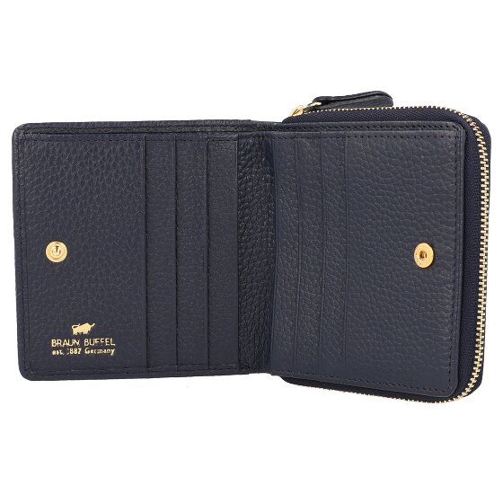 Braun Büffel Asti Wallet RFID protection Genuine Leather 10 cm