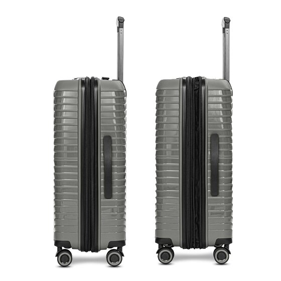 Stratic Shine 4 wheels Suitcase set 3-piece with expansion pleat