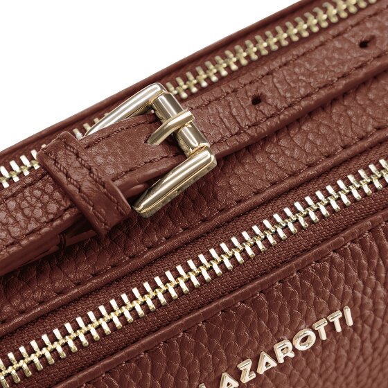 Lazarotti Bologna Leather Shoulder Bag Camera-Bag Leather Double-Zip 18 cm