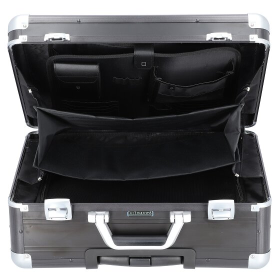 Alumaxx 2-Wheeled briefcase with Aluminum Laptop Compartment, 37 cm