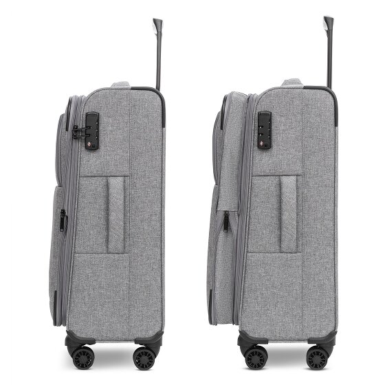 Redolz Essentials 12 MEDIUM 4-wheel Trolley, 67 cm, expandable Gusset