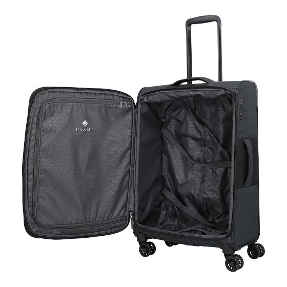 Travelite Corsiica 4 wheels Trolley M 67 cm with expansion pleat
