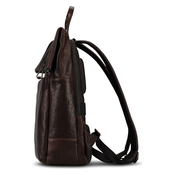 Jost Glasgow Daypack RFID protection Genuine Leather 42 cm Laptop compartment