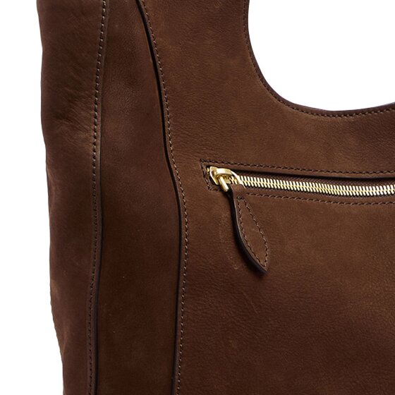 The Bridge Luce Soft Shoulder Bag Genuine Leather 37 cm