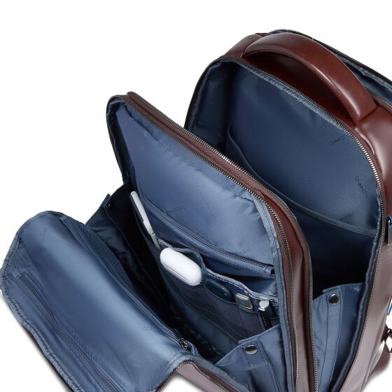 Piquadro Blue Square Daypack Leather 42 cm Laptop compartment