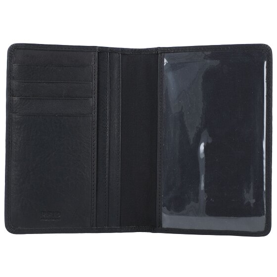 Burkely Antique Avery passport case RFID leather 10 cm
