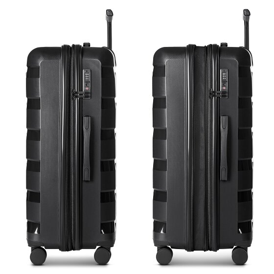 d&n South Dakota 4 wheels Trolley L 76 cm with expansion pleat