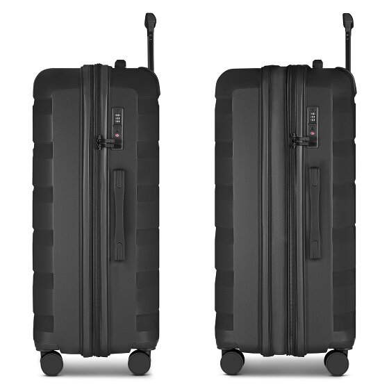 d&n South Dakota 4 wheels Trolley L 76 cm with expansion pleat