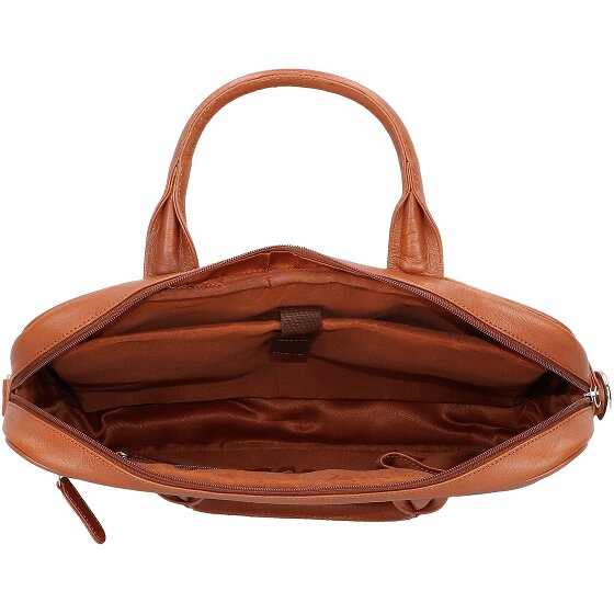 Dermata Briefcase leather 39 cm laptop compartment