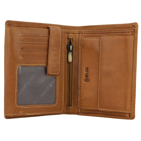 Greenburry Tornado Wallet RFID protection Leather 10 cm