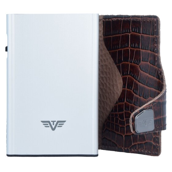 Tru Virtu Click & Slide credit card case wallet RFID leather 6.5 cm