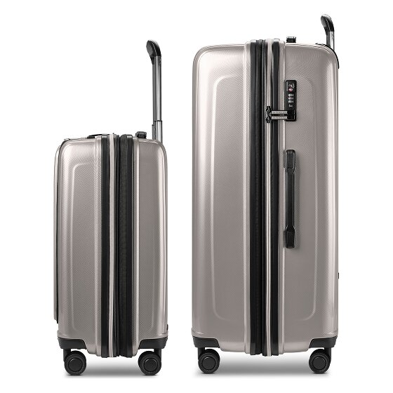 Redolz Essentials 14 4-wheel suitcase set 2 pcs. laptop compartment with expansion fold