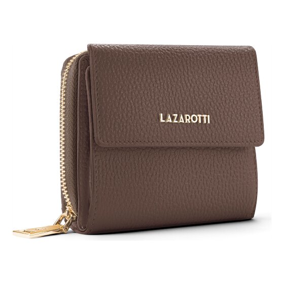 Lazarotti Bologna Leather Zip-Around Wallet, Leather, 12 cm