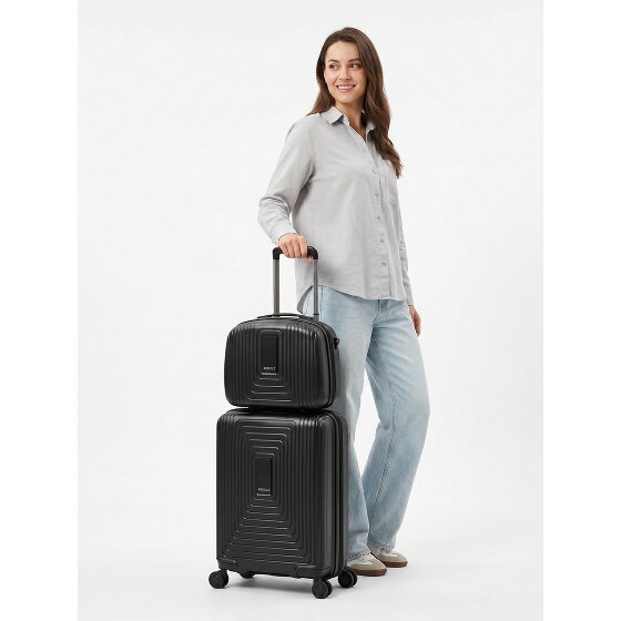 Redolz Essentials 14 suitcase set 2 pcs. cabin trolley with stretch fold & beauty case
