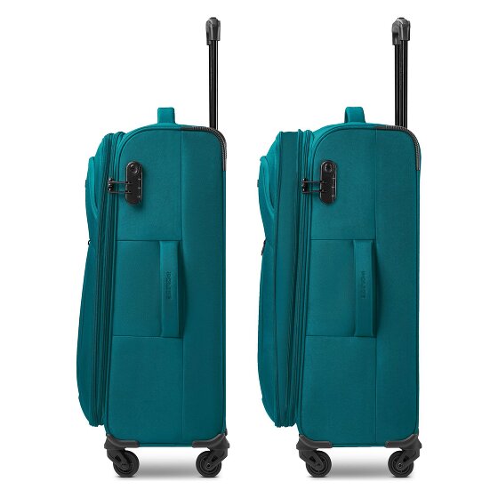 Police San Francisco 4 wheels Suitcase set 3-piece Expandable