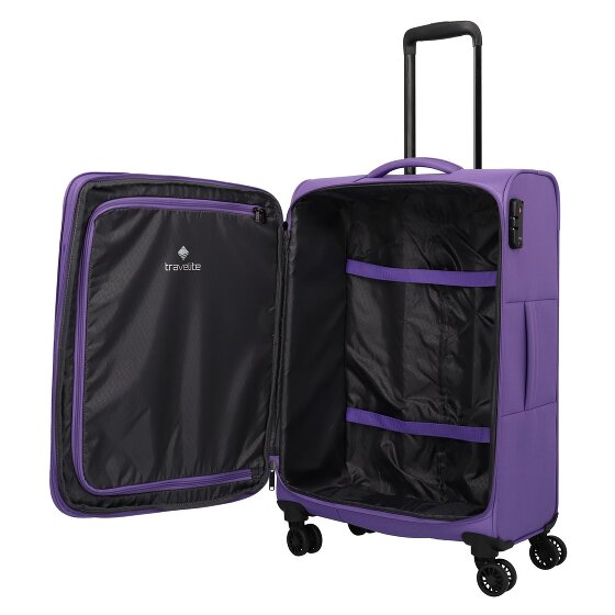 Travelite Rügen 4 wheels Suitcase set 3-piece with expansion pleat