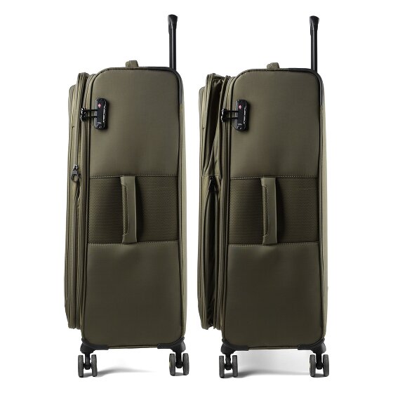 d&n Travel Line 9704 4 wheels Trolley L 78 cm with expansion pleat