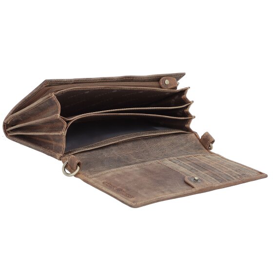 Greenburry Vintage Clutch purse RFID protection Leather 20 cm