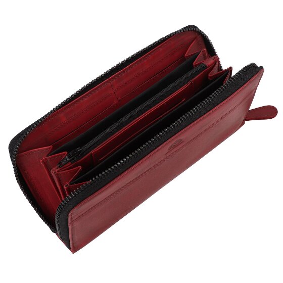 Greenburry Destressed Wallet RFID protection Leather 19 cm