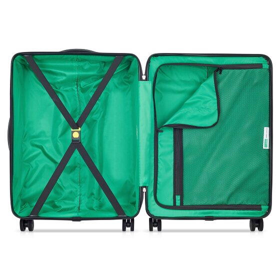Delsey Paris x United Colors of Benetton Now Hardside 4-wheel suitcase set 3 pcs. with expansion fold