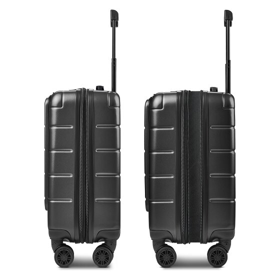 Police Dublin 4 wheels Cabin suitcase S 54 cm Laptop compartment Expandable