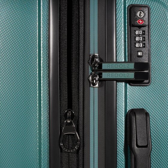 Redolz Essentials 14 4 wheels Suitcase set 3-piece with expansion pleat