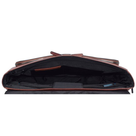 Piquadro Black Square briefcase leather 40 cm laptop compartment