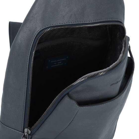 Piquadro Black Square shoulder bag leather 20 cm