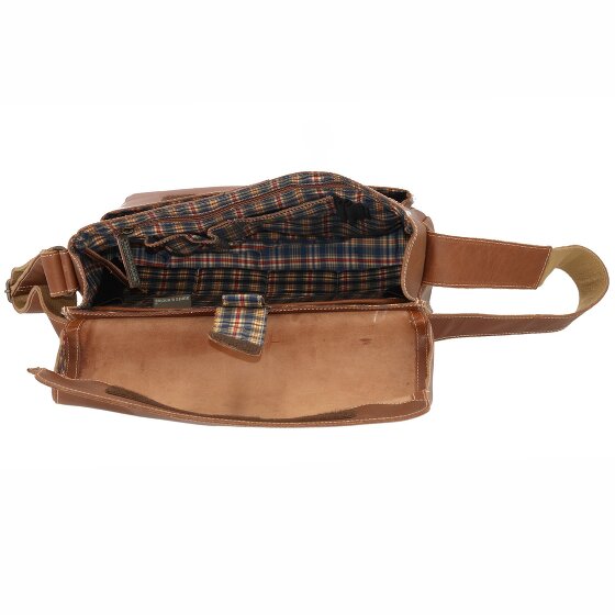 aunts & uncles Hunter Nick Messenger Leather 37 cm laptop compartment