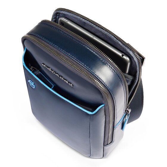 Piquadro Blue Square Mini Bag Shoulder Bag Leather 17 cm