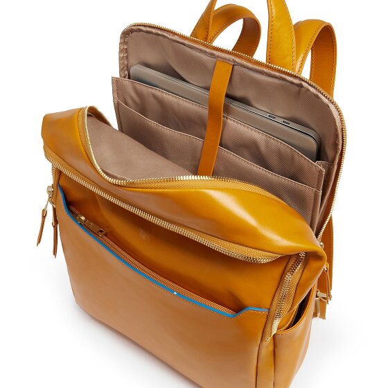 Piquadro Blue Square Daypack RFID protection Leather 37 cm Laptop compartment