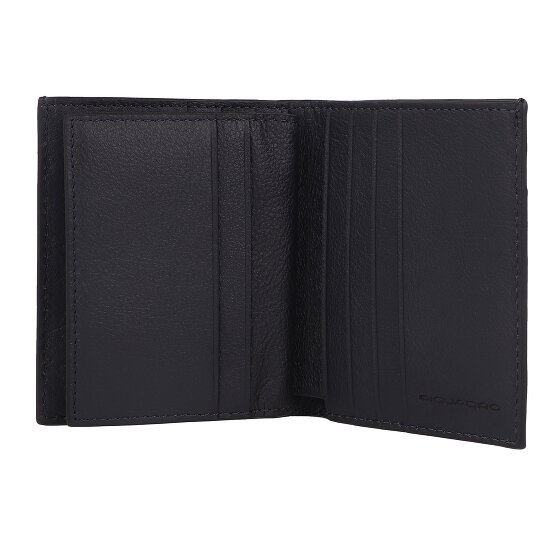Piquadro Black Square Credit card case RFID protection Genuine Leather 9 cm