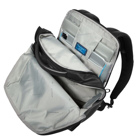 Piquadro Russel Daypack RFID protection Leather 41 cm Laptop compartment