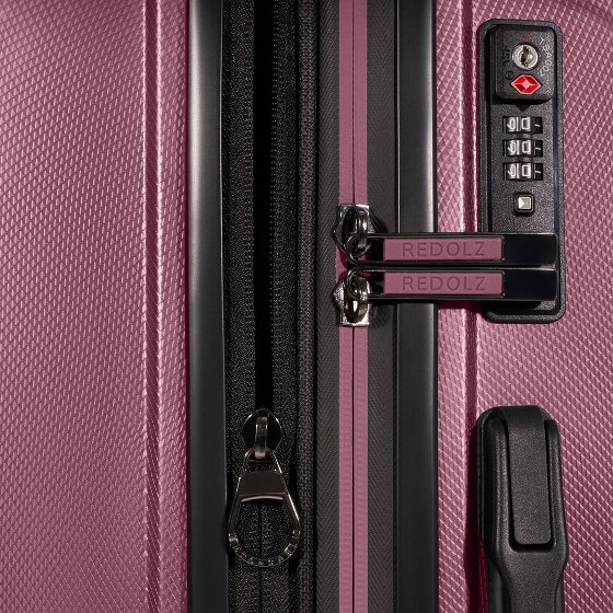 Redolz Essentials 14 4 wheels Suitcase set 3-piece with expansion pleat