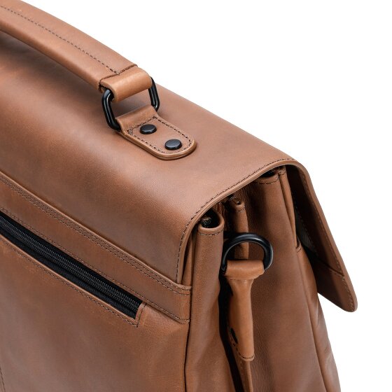 Farmhood Nashville briefcase XL 2 compartments leather 39 cm