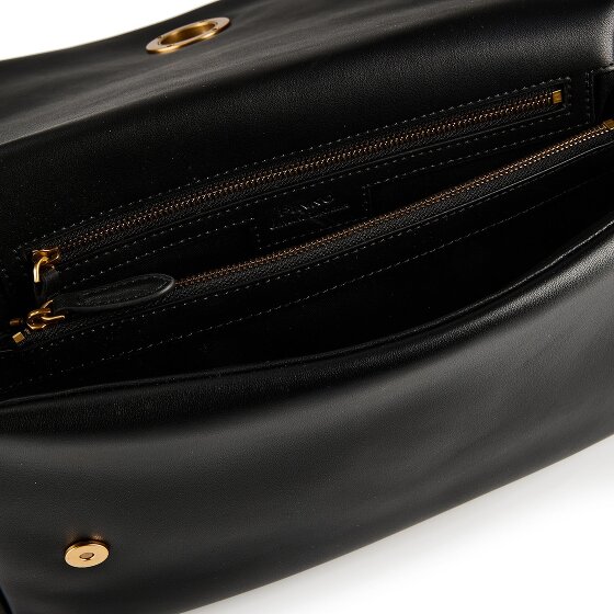 PINKO Click Soft Classic Shoulder Bag Genuine Leather 32 cm