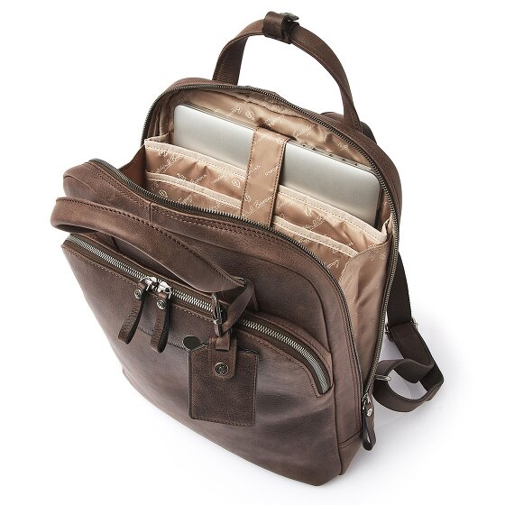 Castelijn & Beerens Carisma backpack RFID leather 40 cm laptop compartment