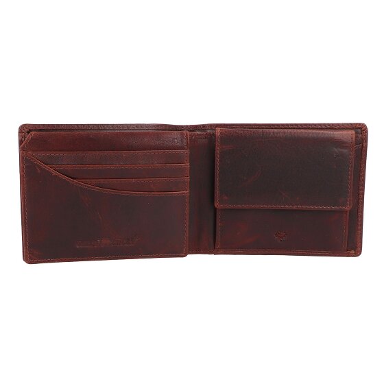 Greenburry Rugged Wallet RFID protection Leather 12.5 cm
